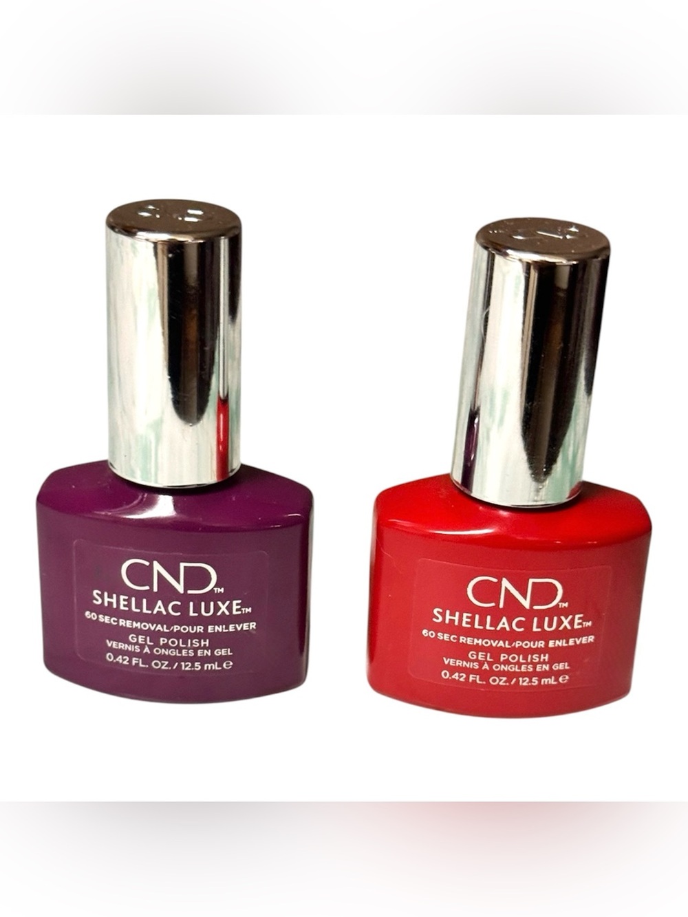 CND 2 Pc Shellac Luxe UV/LED Gel Polish Professional Size - Brick Knit & Vivant